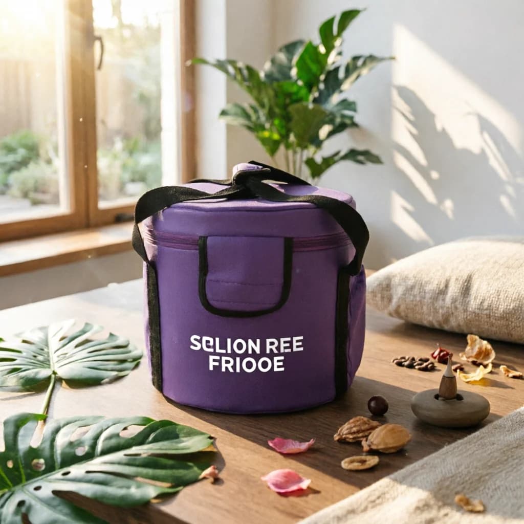 Singing Bowl Bag Zippered Singing Bowl Carry Bag Portable Sturdy for Sound Healers, Meditation Studio, Travel