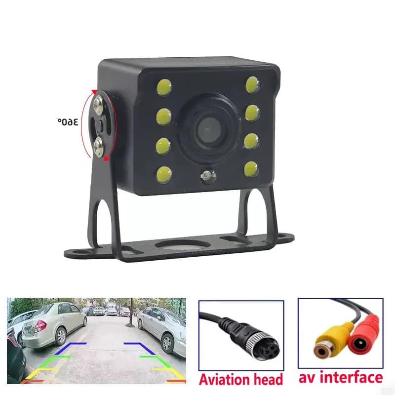 Display per retromarcia per visione notturna per auto ad alta definizione CVBS Telecamera per retromarcia per auto a colori Visione notturna per auto impermeabile a colori