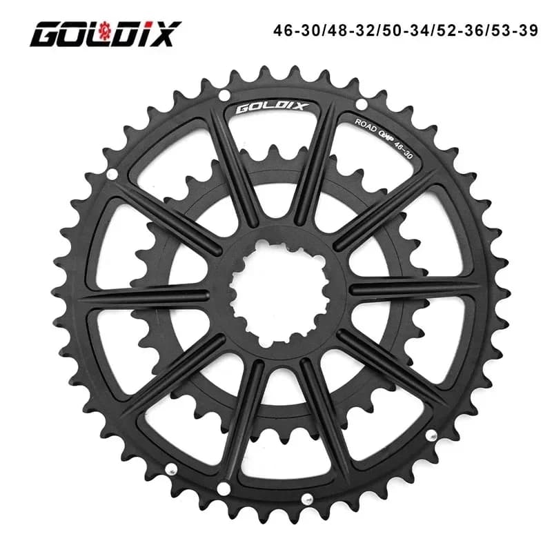 GOLDIX 46-30T 48-32T 50-34T 52-36T 53-39T specifica guarnitura per bicicletta da strada 10 11S 12S Ruota dentata per bici Accessorio per ciclismo