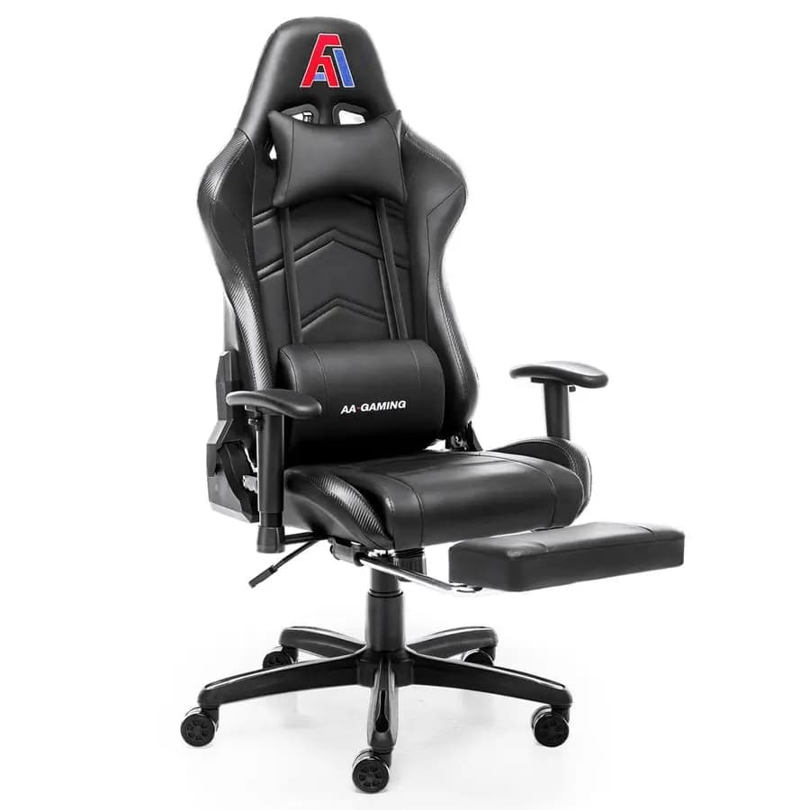 Prodotti Sedia da gioco Sedia da corsa ergonomica per computer con schienale alto Sedia da ufficio regolabile con poggiapiedi, supporto lombare girevole Cha