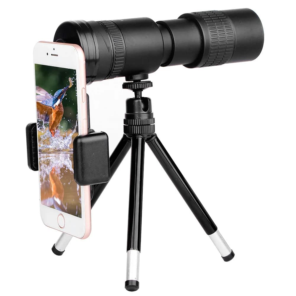 Telescopio zoom 10-300x40 HD 4K Binocolo portatile potente monoculare professionale a lungo raggio - Prismi per caccia in campeggio