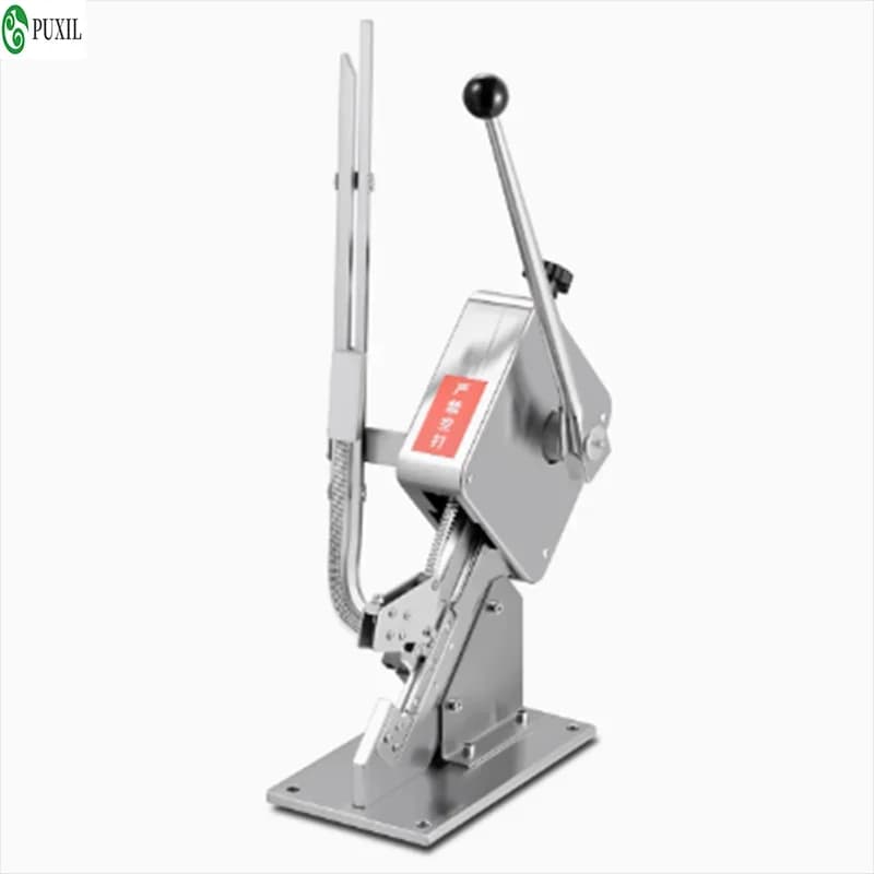 Macchina manuale per punzonatura salsicce, macchina punzonatrice a U per salsicce di prosciutto, macchina punzonatrice per sacchetti di funghi/sacchetti di plastica, superm