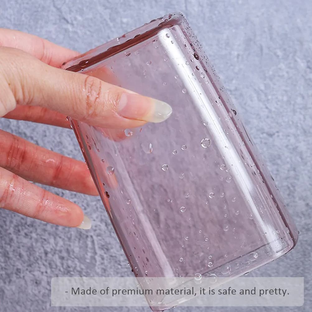 2Pcs Home Toothbrush Holder Transparent Lightweight Drinking Cup Versatile Gargle Mug for Travel Bathroom Coffee Use Safe Smooth