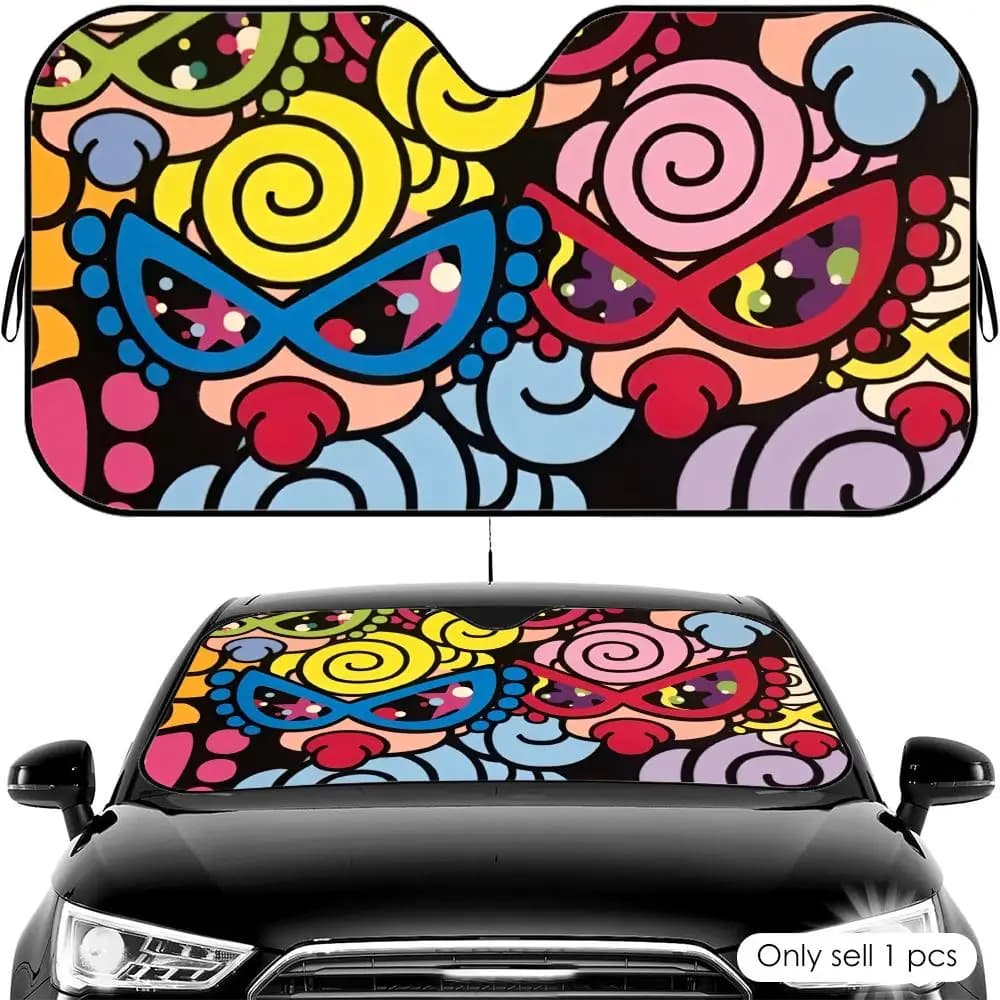Parasole per Auto H-Hysteric Mini, Protezione UV, Isolamento Termico, Copertura Universale per Parabrezza