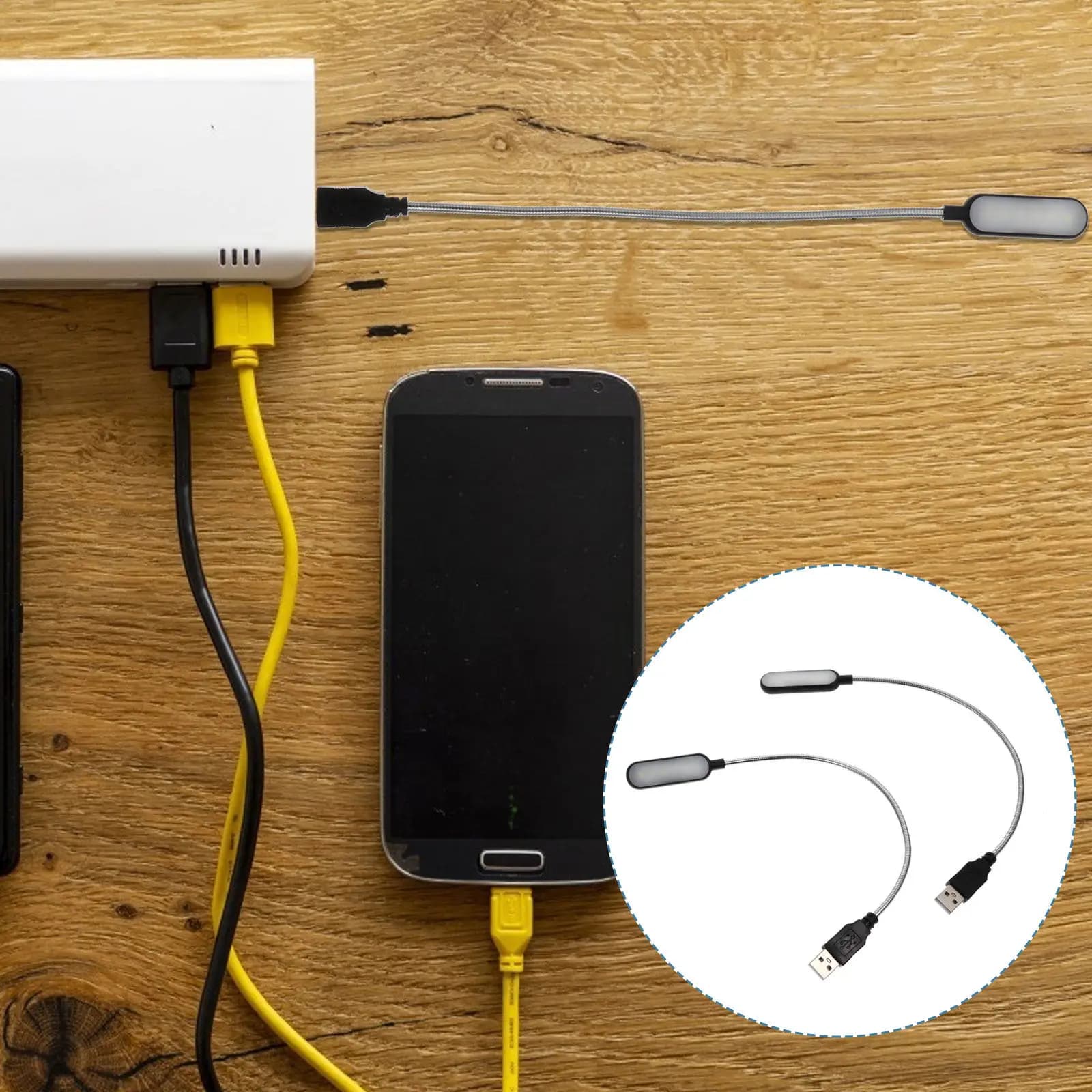 2 Pezzi Lampada USB Portatile per Laptop, Mini Luce da Lettura per Computer, Luminosa e Regolabile, Lampada da Scrivania per Casa, Ufficio, Viaggi e Studio