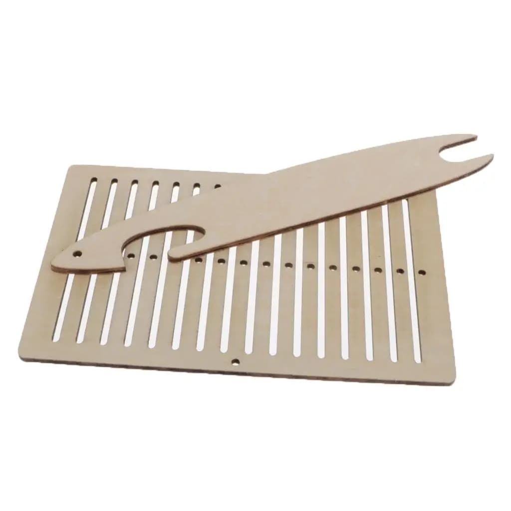 DIY Mini Tapestry Table Wooden Weaving Loom Elastic Bands for Weaving Lacing Machine Knit Wood Comb Kids Toys Gum Material Set