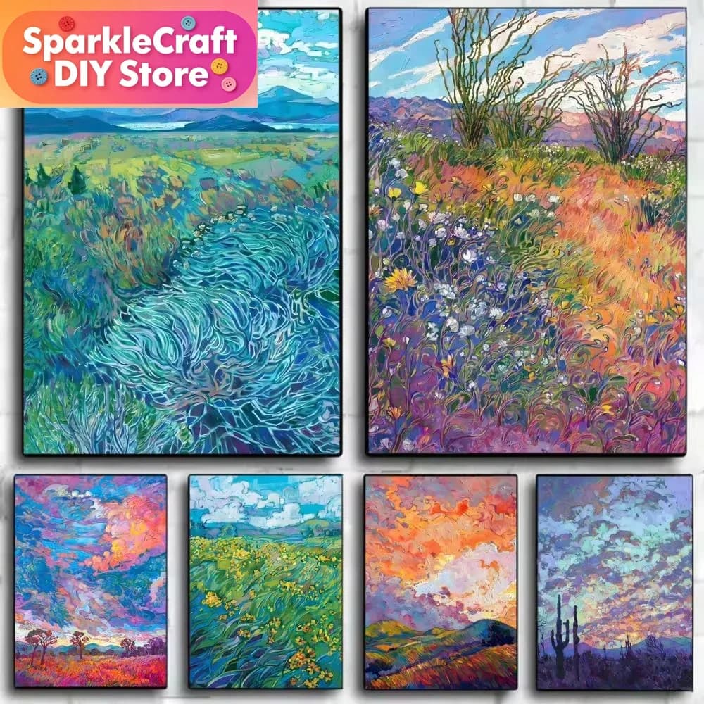 Diamond PaintingAbstract Art Erin hanson Animated Picture Of Diamond Bedroom Healing Warm Cross Stitch Home Decoration