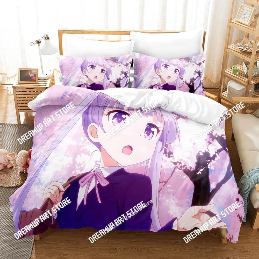 3D Printed Aoba Suzukaze New Game Bedding Set for Boys Girls Duvet Cover Pillowcase Twin Queen King Full Single Double Sizes