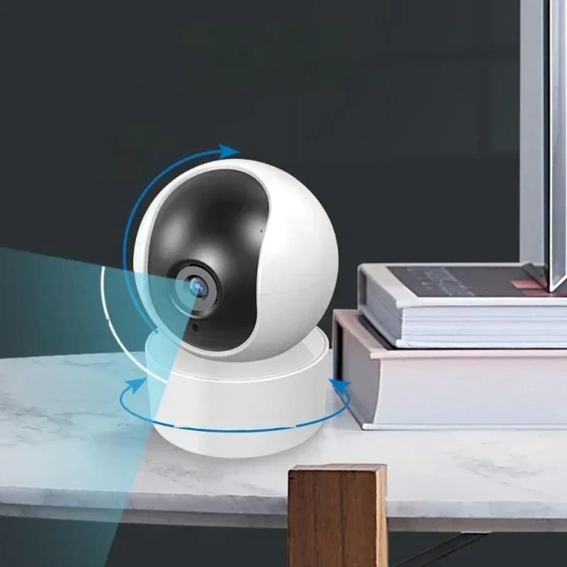 Baby monitor da interno 1080P, telecamera per animali domestici, rilevamento umano, visione notturna, telecamera Wi-Fi per sistema di sicurezza