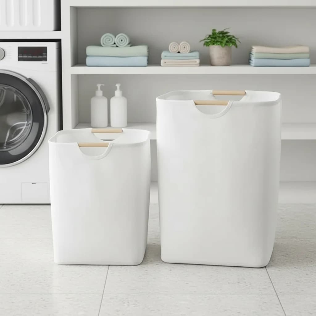 Large Capacity Laundry Basket Collapsible Storage with Handle for Dirty Clothes Bathroom Accessories