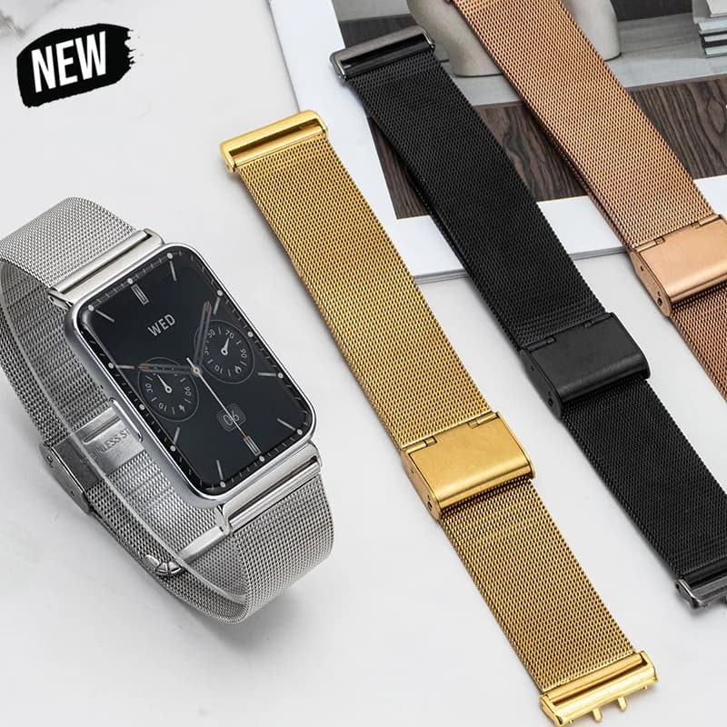 Cinturino in acciaio inossidabile per Samsung Galaxy Watch Fit 3 Bracciale di lusso in maglia metallica per braccialetto di ricambio Smartwatch Galaxy Fit 3
