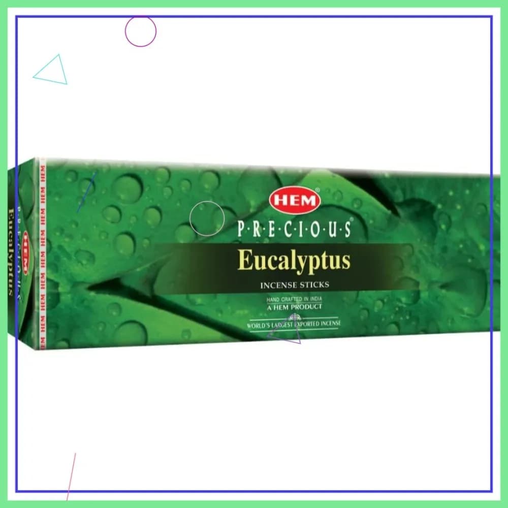 Bastoncini d'incenso all'eucalipto per purificazione e relax - 6 confezioni (120 bastoncini)