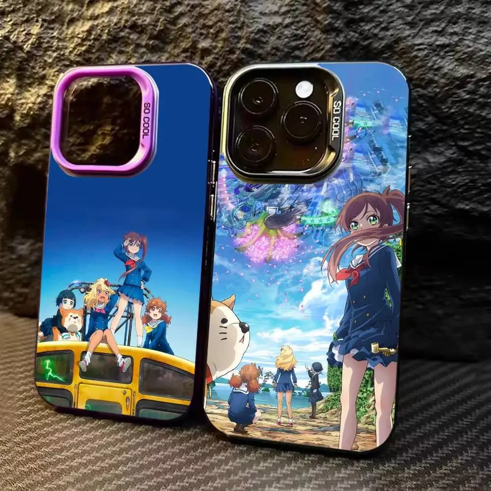 Cover per iPhone ANIME T-Train to the End of the World per iPhone 17 16 15 14 13 12 11 Pro Max Plus, Cover Opaca Argento Candy