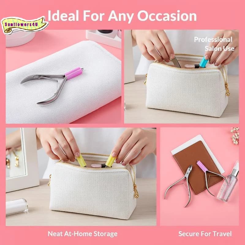 Silicone Nipper Cover Protective Sleeve For Nail Cuticle Scissors Manicure