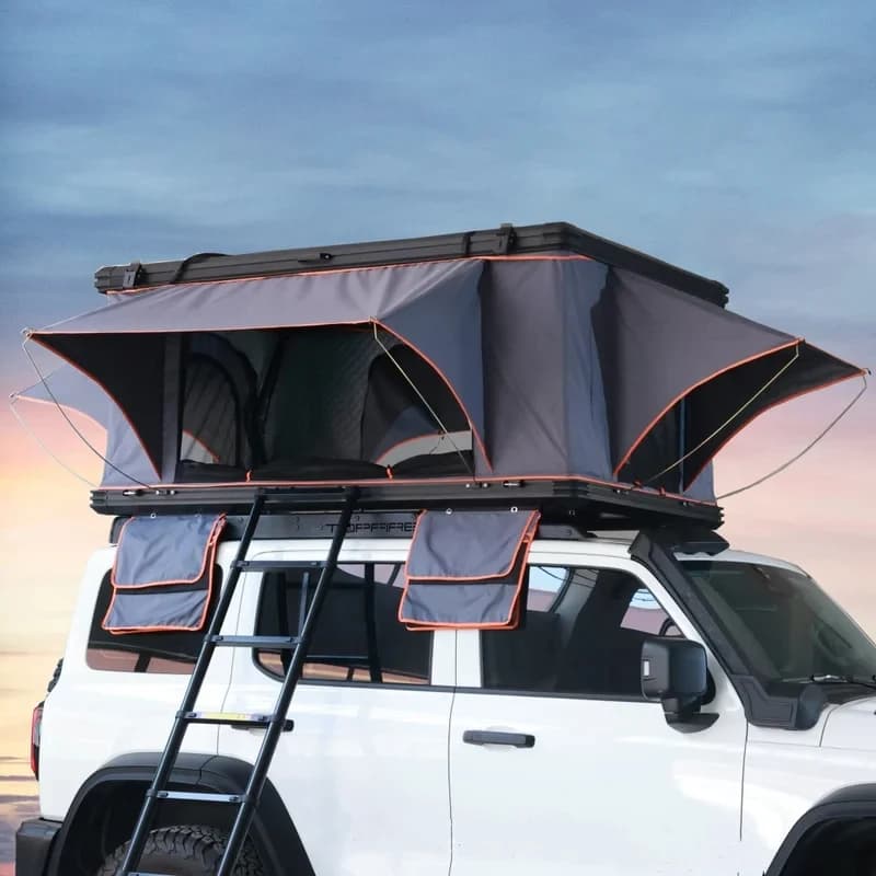Aluminum 4 Person Rooftop Tent Hard Camping Car Aluminium Roof Top Tent