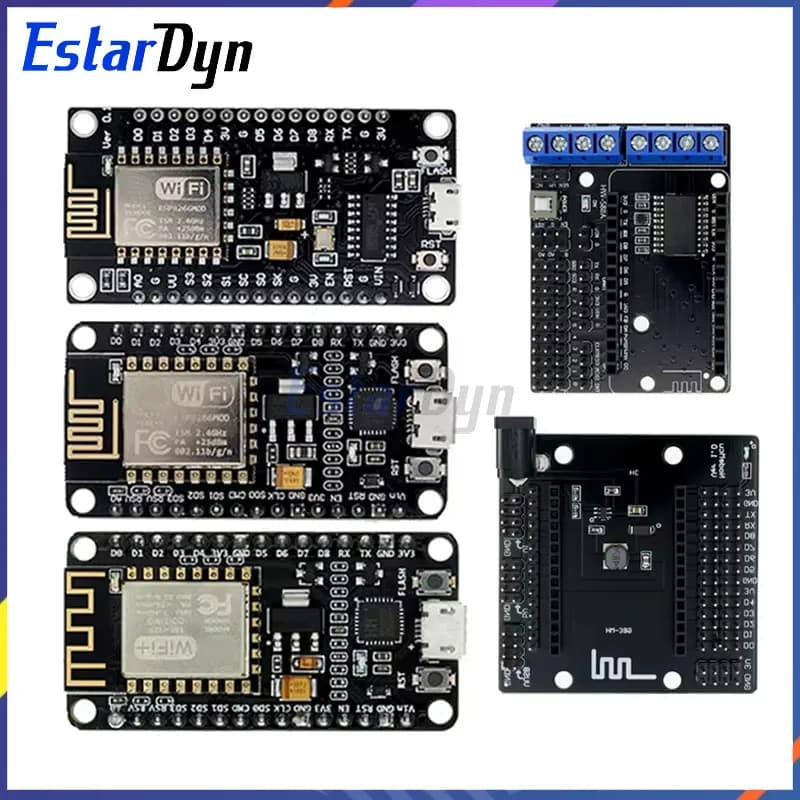 Modulo wireless CH340/CP2102 NodeMcu V3 V2 Lua WIFI Internet delle cose Sviluppare basato su scheda ESP8266 ESP-12E con antenna PCB