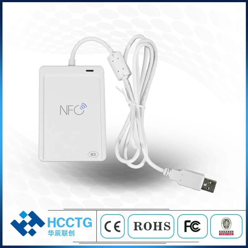 Lettore di smart card NFC RFID senza contatto da 13,56 Mhz con USB ACR1552U-M1