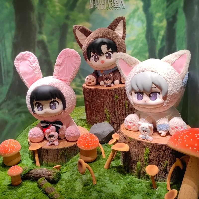 Genuino Linkclick Time Forest Spirit Series Vinile Peluche Bambola Lu Guang Cheng Xiaoshi Giocattoli Simpatici Anime Periferico Kawaii Gk