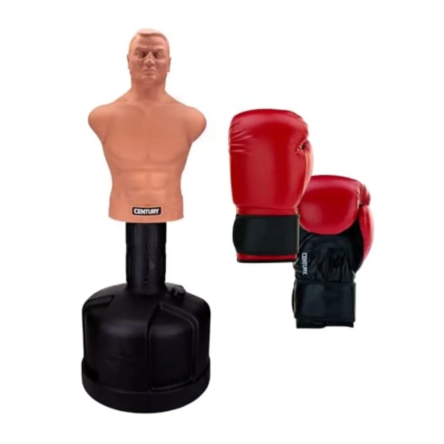 Body Opponent Bag for Martial Arts Boxing Freestanding Punching Bag Adjustable Stand Moveable Kick Boxing Mannequin Black Durab