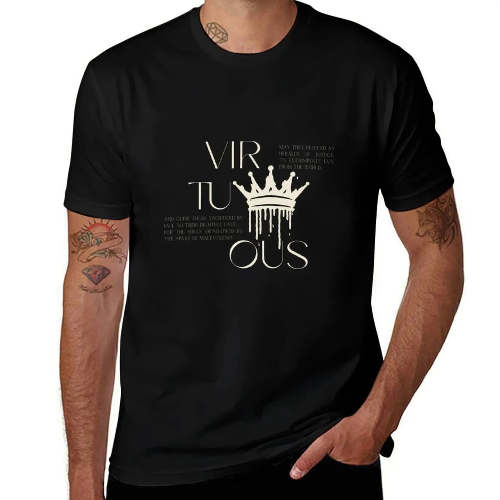 Dreamcatcher Virtuous Justice T-Shirt Work Casual Loose Fit T-Shirt