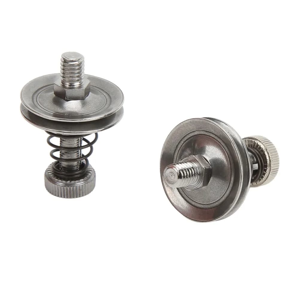 2pcs Stainless Steel Thread Tension Assembly 1.4x0.4in Sewing Tensioner Thread Regulator Replacement Kit Machine Repair