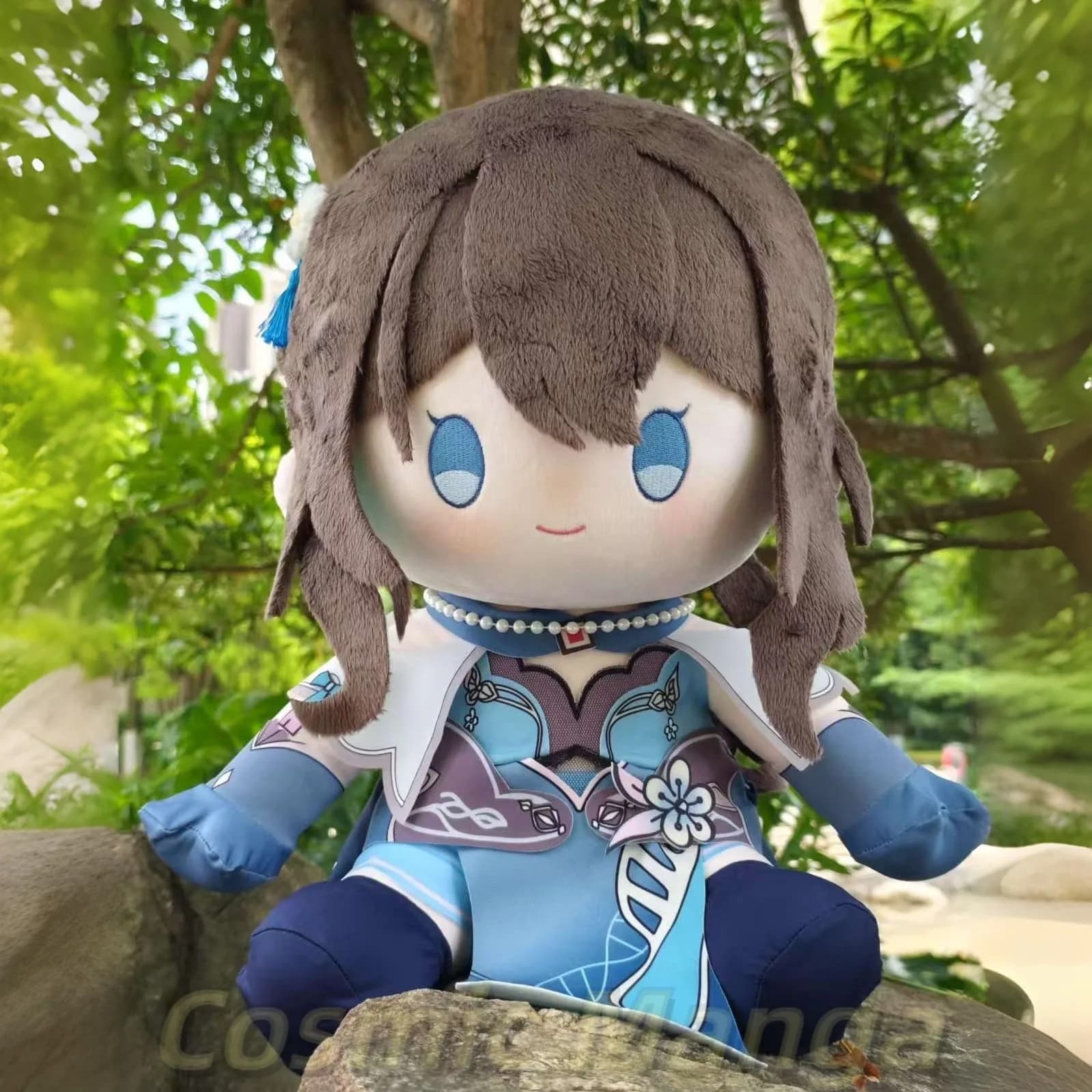 Peluche di Ruan Mei dal Gioco Honkai: Star Rail, Figura Cartoon, Cuscino Morbido da Abbracciare, Regalo di Halloween 40cm