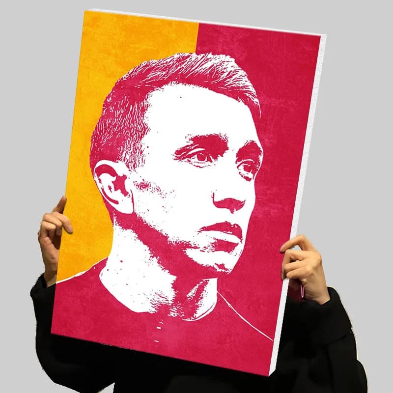 Galatasaray Portrait Prints Poster Football Player Custom Canvas Painting Wall Art Room Ornaments Interior Decoration Home Decor