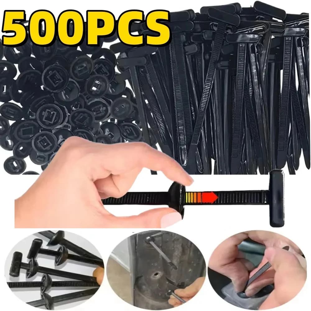 500/10 Pcs Nylon Universal Bucket Heavy Duty Buckle Self-locking Nylon Grips Multi-purpose Support Plastic Handle Tool