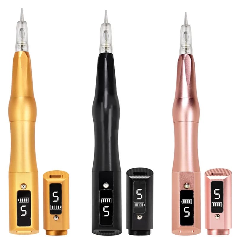 Macchina per tatuaggi wireless Penna PMU Trucco permanente professionale Microblading Sopracciglio Eyeliner Labbro per strumento Body Art con ago per cartuccia