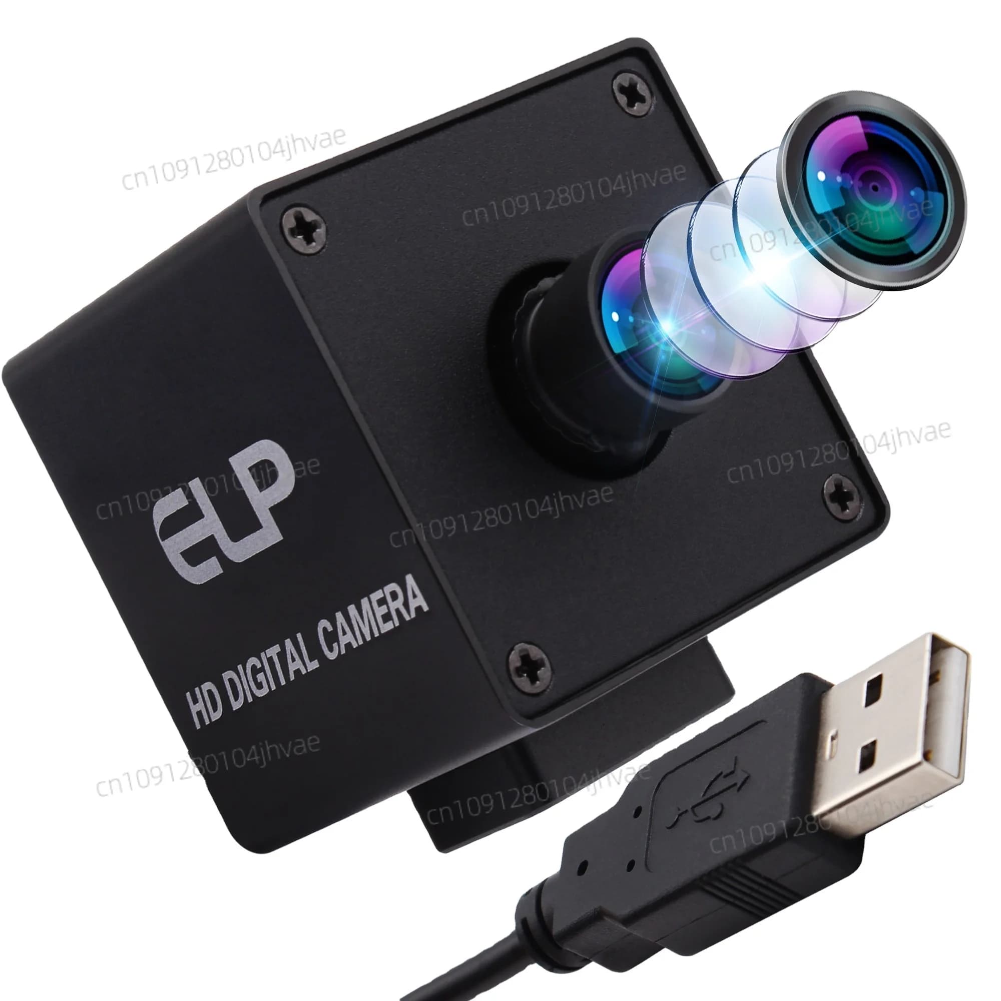 USB Webcam ELP 13MP HD USB Webcam with free high resolution driver with lens without distortion of 100 degrees