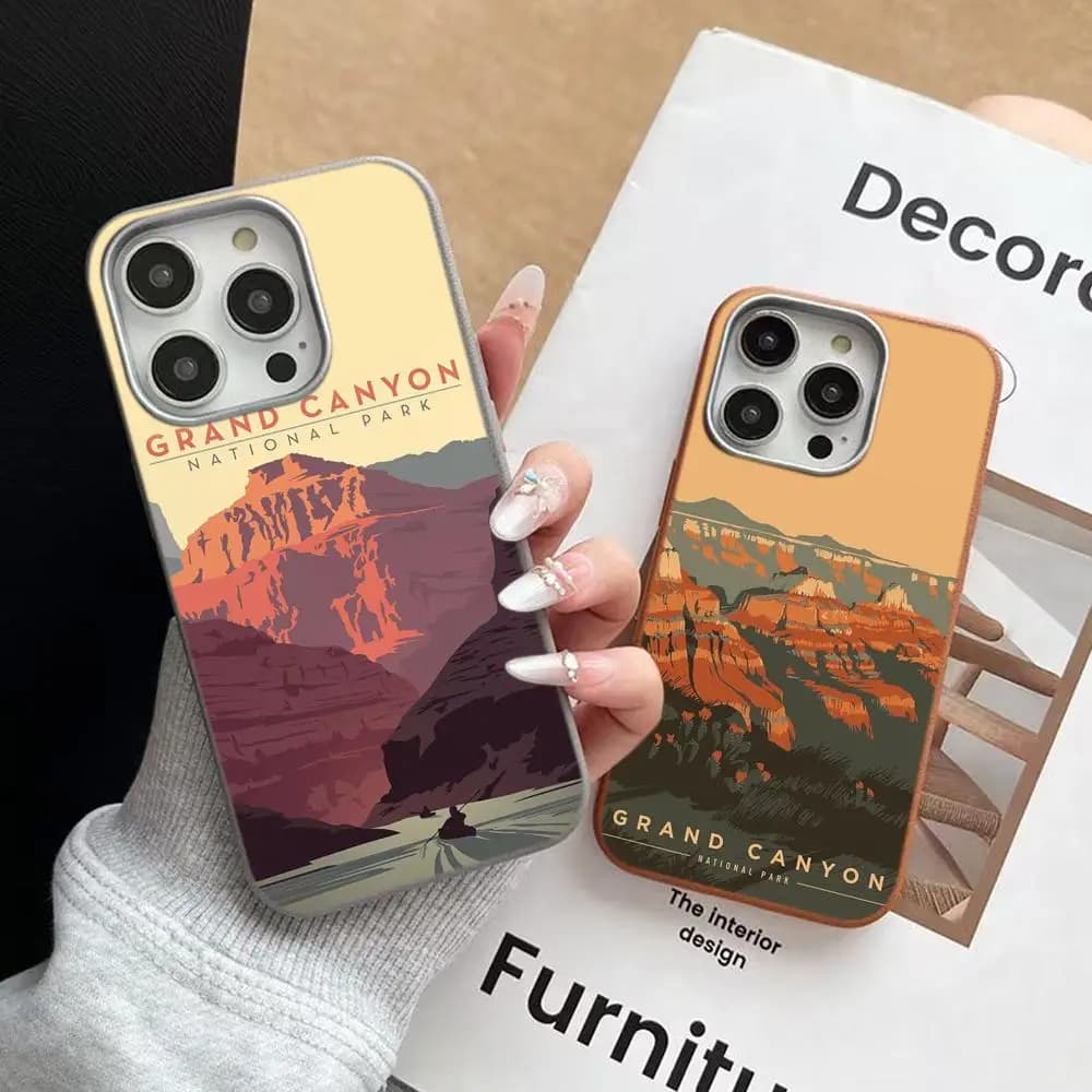 Cover Protettiva Antiurto Grand Canyon National Park per iPhone 17 16 15 14P 16E 13 12 11 Pro Max X XS XR 7 8 SE2
