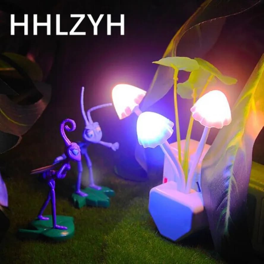 Creative Led Night Light Bright Vase US/EU Plug-in Smart Lamp Control Induction Sleep Bedroom For Home Decoration Bedside Lamp