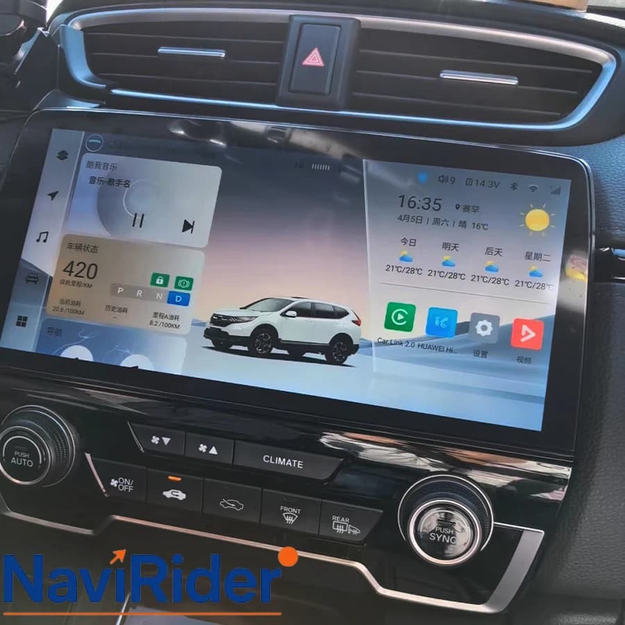 For Honda CR-V/BREEZE 2017-2022 Wireless CarPlay 4G GPS Navigation WIFI Multimedia Head Unit 10.33" Android15 Car Stereo Radio