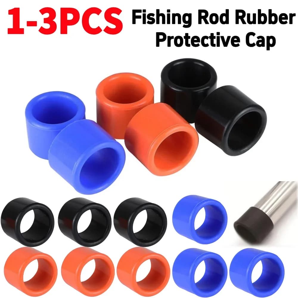 Fishing rod caps Boat fishing rod caps Robust rubber fishing rod caps Fishing rod cushion caps for fishing rod 50mm for boat fishing