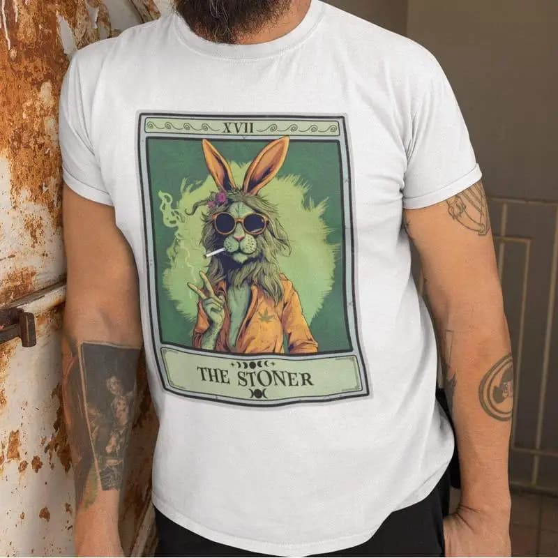 Maglietta The Stoner Tarot Card Bunny Rabbit
