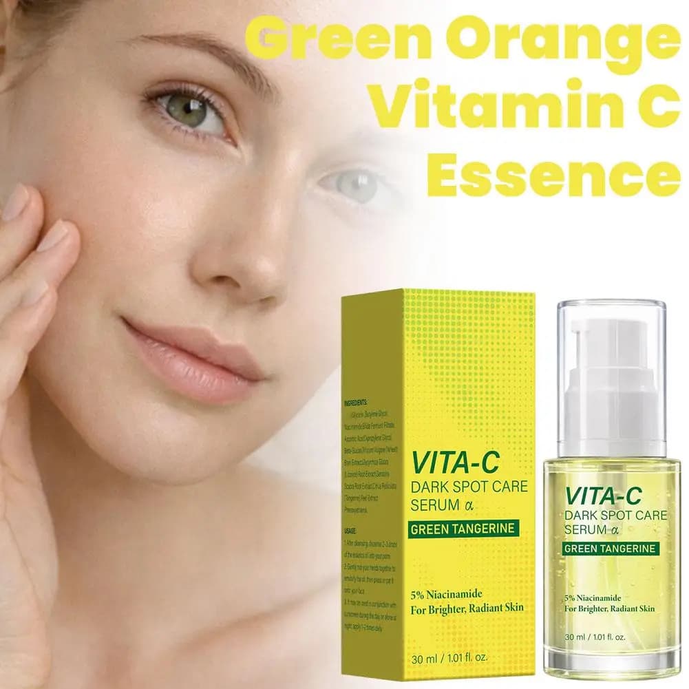 Green Orange Vitamin C Essence 30ml Hydrating Anti-Oxidation Moisturizing Skin Care Serum Facial Glow Brighten Skin Tone