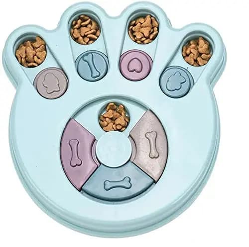 Giocattoli per Animali Domestici, Piatti Interattivi per Cani e Gatti, Ciotole per Alimentazione Lenta, Attrezzature per Allenamento Mentale e Digestione
