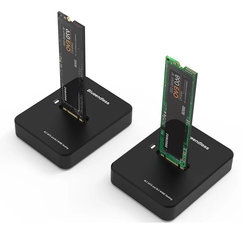 Dock doppio protocollo Docking station SATA NVME USB C SSD Docking station per custodia SSD 10Gbps USB 3.1 Gen2 M.2 NVME PCIE SATA NGFF