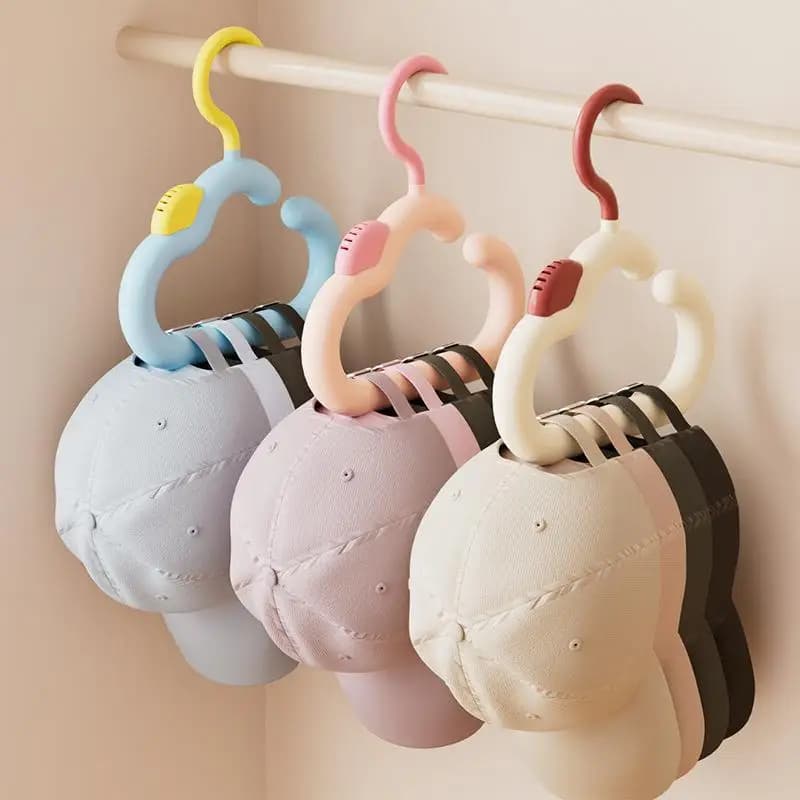 Multi Function Plastic Hook Cloud Shaped Rotatable Hat Coat Hanger Closet Storage Organizer For Adult Clothes Use