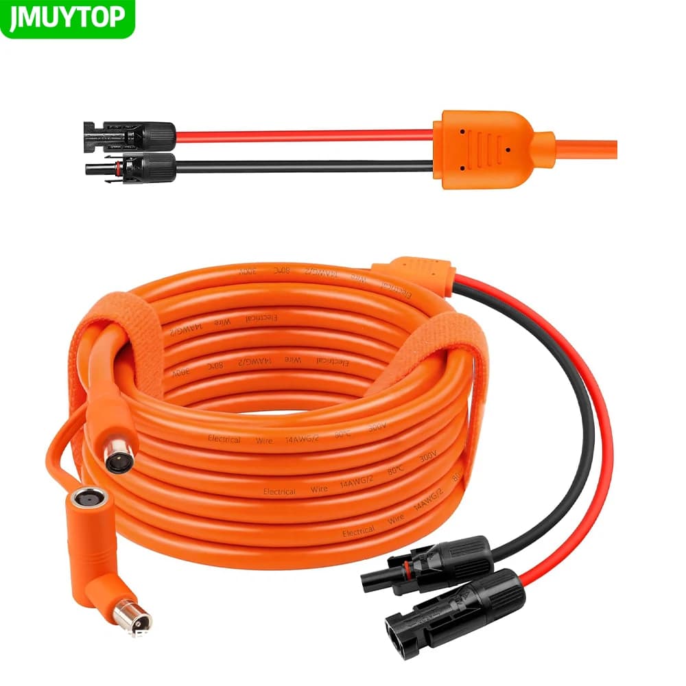 JMUYTOP14AWG Cavo di prolunga DC 8mm con connettore 8020 7909 Per pannello solare Jackery Explorer 1000/1500/2000/3000 Centrale elettrica