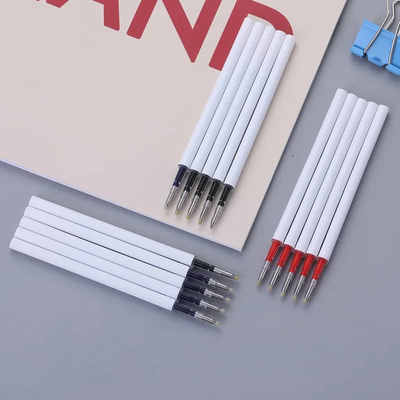 10 pz 11.2 cm Ricarica Penna A Rullo Firma 0.5 MM Penna A Sfera Ricarica Regalo di Cancelleria Per Ufficio Materiale Scolastico