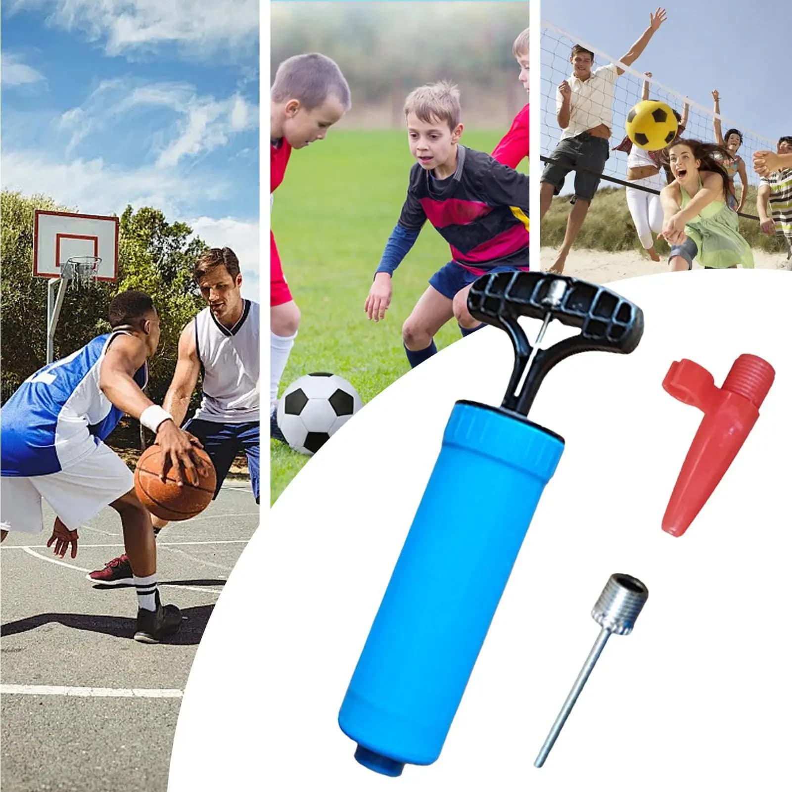 Ball Inflator Manual Inflator Sports Balls Air Pump Handheld Accessories for balloons Volleyball Football