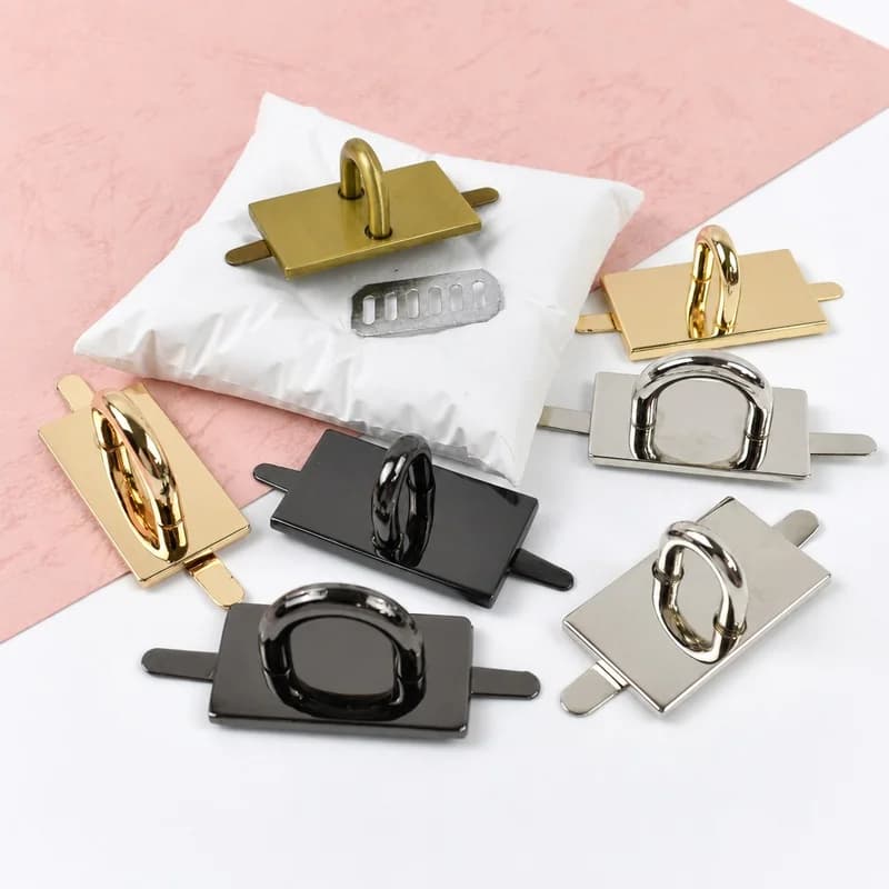 4/10/20Pcs Arch Bridge D Ring Metal Buckles Pin Clasp Fastex Buckle for Bag Straps Connector Hook Handbag Side Carabiner Clips