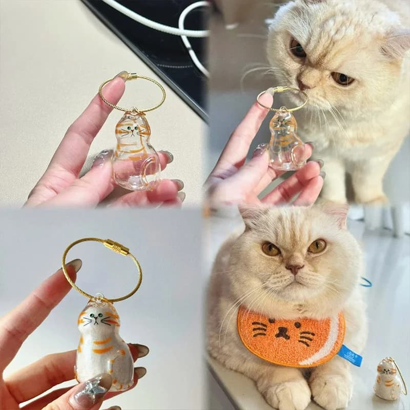 Spot Transparent Cat Hair Storage Box Hanging Decorative Blind Box Cat Hair Storage Capsule Desktop Ornaments Holiday Surprise