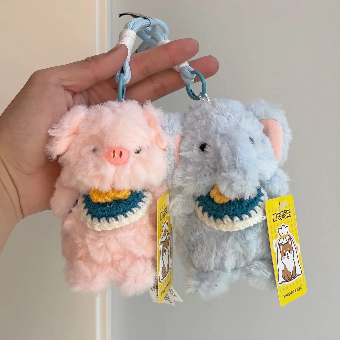 Adorabile Peluche a Forma di Pinguino, Pollo, Volpe, Orso, Dinosauro, Maiale - Simpatico Animale Imbottito Kawaii, Bambola, Ciondolo per Zaino, Charm per Borsa, Regali