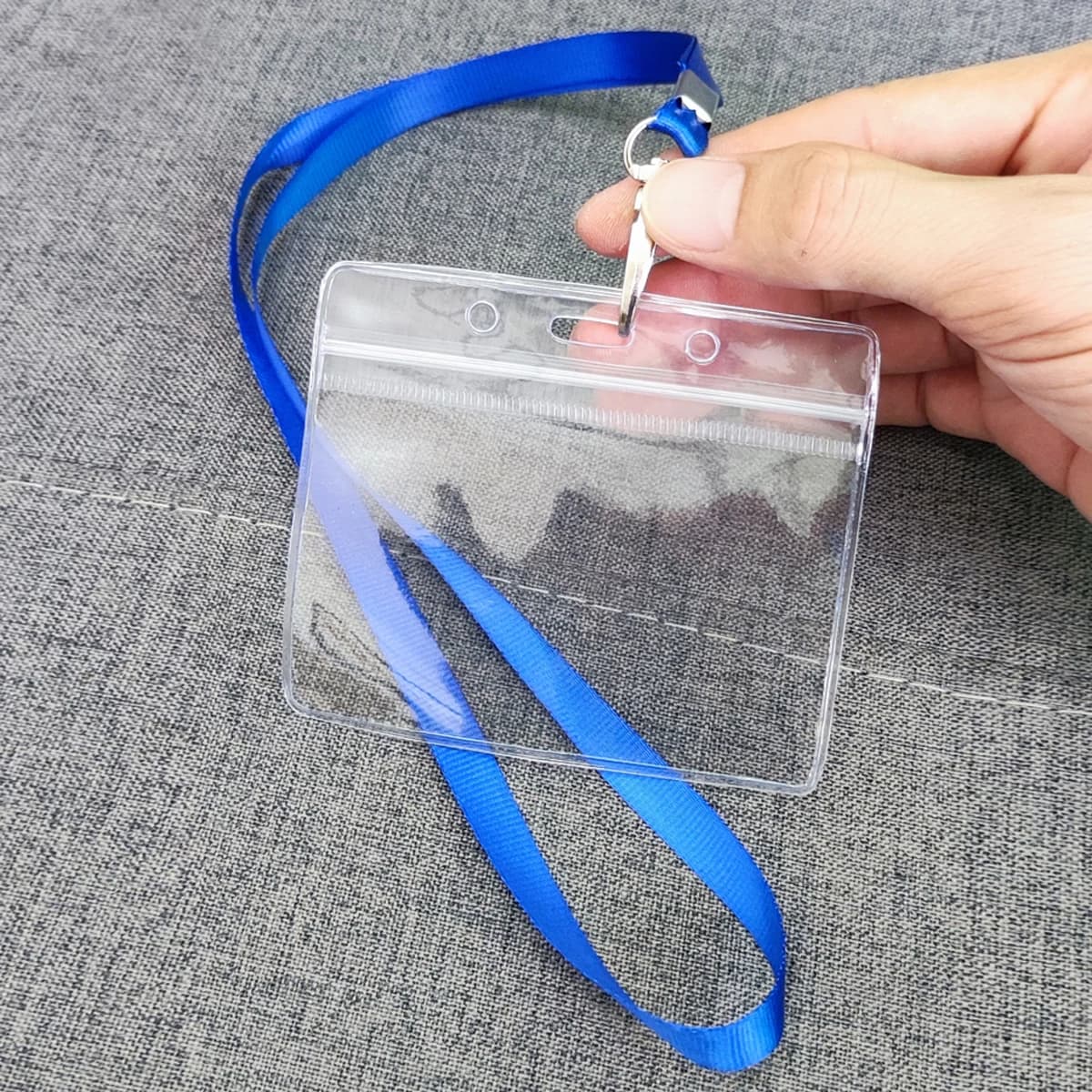 10 Set Porta carte d'identità e cordini Porta carte da lavoro morbido e impermeabile Porta carte di accesso con etichetta trasparente Carta espositiva per campus