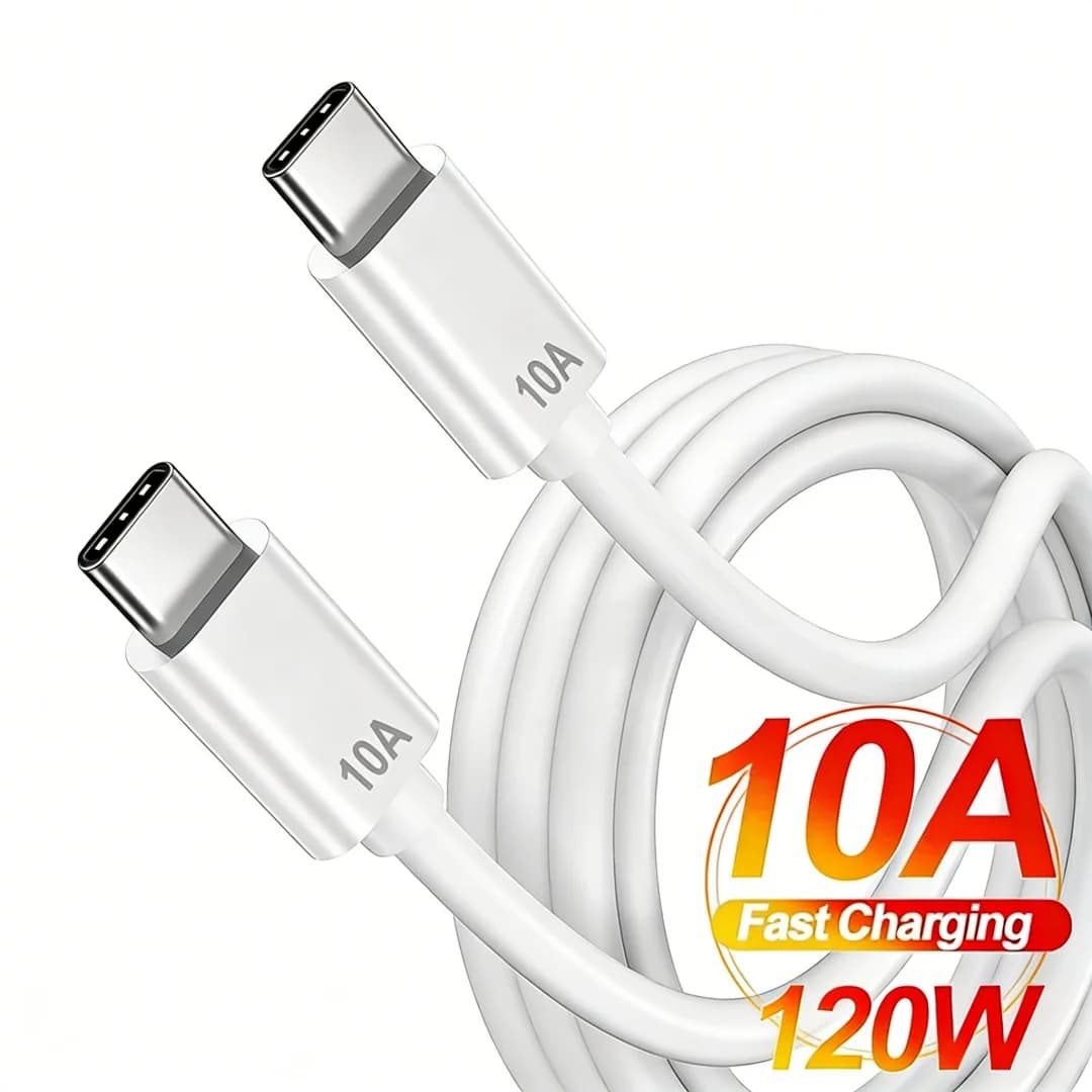 Cavo dati USB C 10A 120W 0,25/1/1,5/2/3m, cavo di ricarica rapida PD Type C per Huawei, Xiaomi, Samsung, iPhone