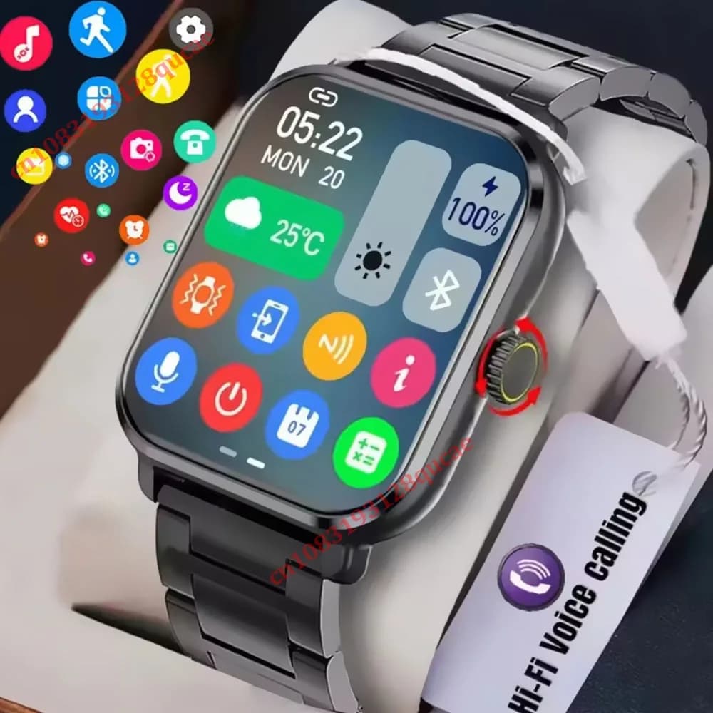 New Smartwatch 2026 for Android and iOS, 2,01 Color Screen, Bluetooth Call Response, Fitness Tracker Watch for Women and Men