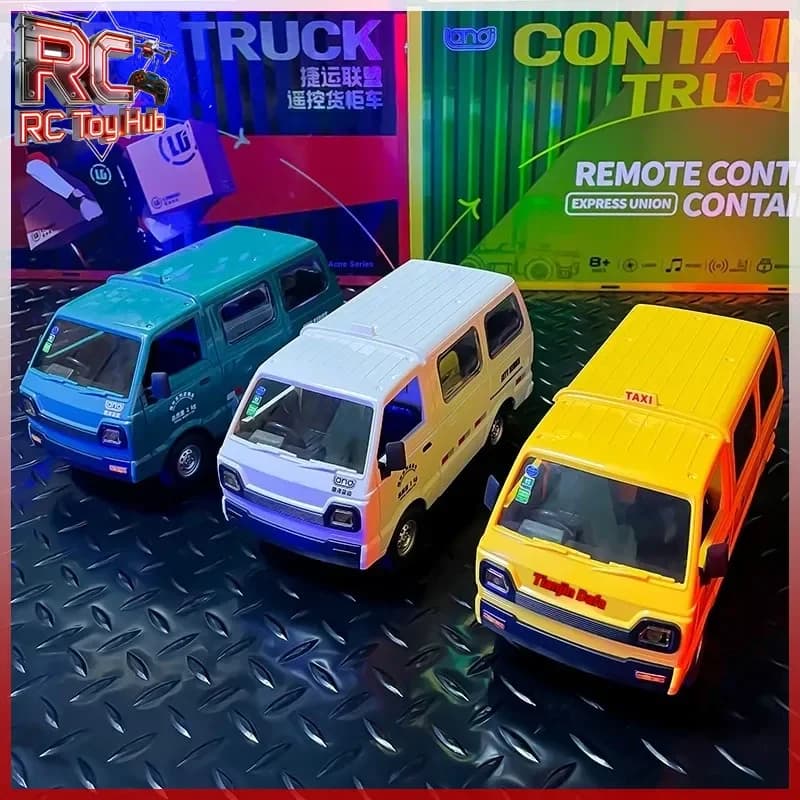 Camion da carico mini telecomandato 1:16 2.4G, modello RC per drifting e corse, veicolo giocattolo per trasporto urbano per bambini