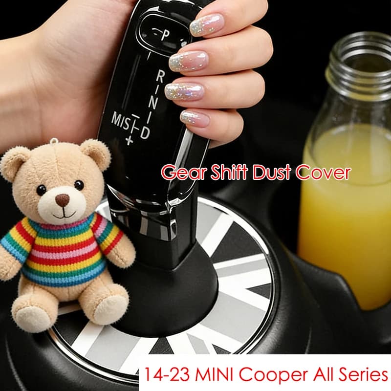 Copertura Antipolvere per Leva del Cambio in Pelle ABS per MINI Cooper F56 F54 F55 F57 F60, Accessori Interni per Auto